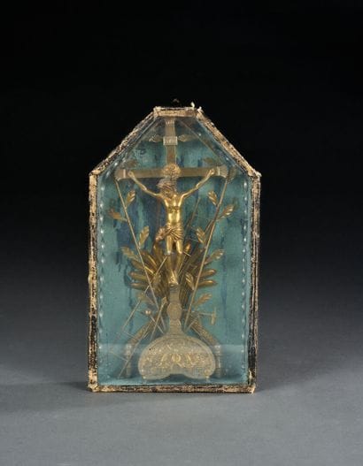 Brass Calvary with the attributes of the...