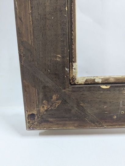 Set of two wooden and stucco frames decorated...