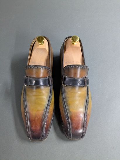 BERLUTI
Pair of men's leather shoes, size...
