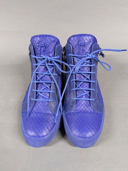 GIUSEPPE ZANOTTI 
Two pairs of men's leather...