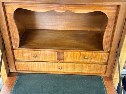 Louis XV-style secretary desk with marquetry...