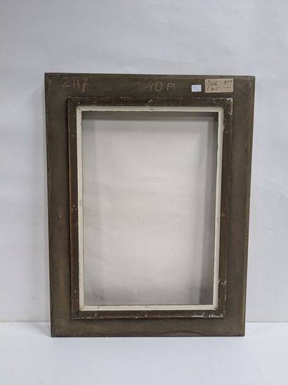 Set of two frames, one of which is a gilded...
