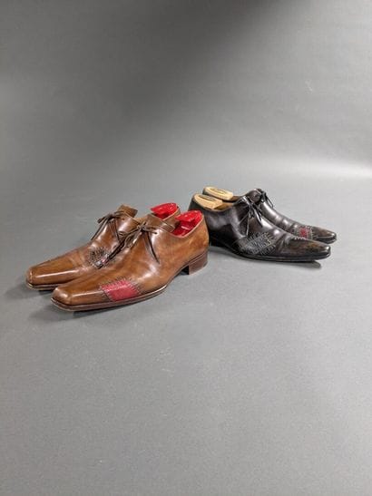 GERARD SENE, 
Two pairs of men's leather...