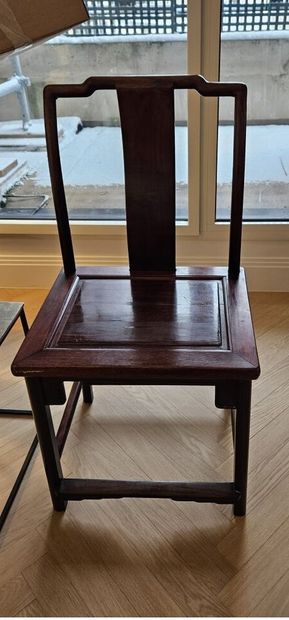 CHINA
Wooden chair with carved backrest
(slight...