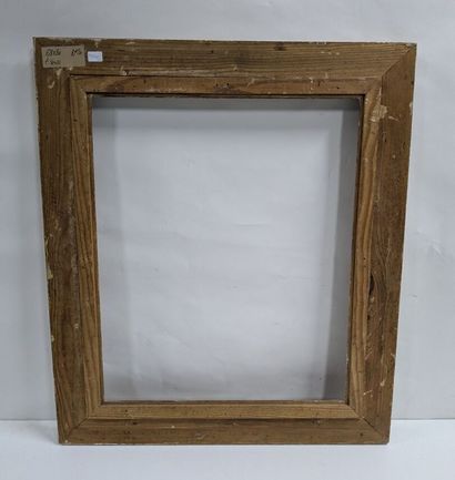 Set of two wooden and stucco frames decorated...