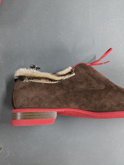 GERARD SENE
Pair of men's suede shoes, size...