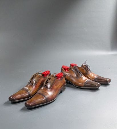 GERARD SENE, 
Two pairs of men's leather...