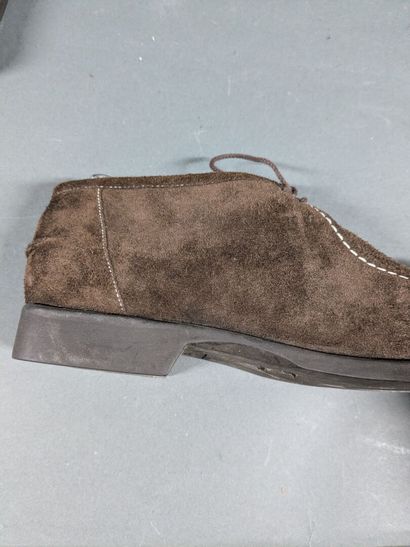 J.M. WESTON 
Pair of men's suede shoes, size...