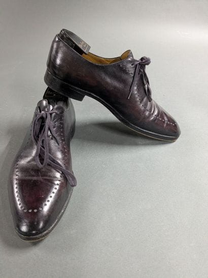 BERLUTI
Pair of men's leather shoes; the...