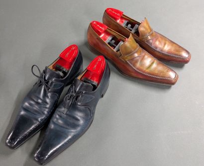 GERARD SENE
Two pairs of men's leather shoes,...