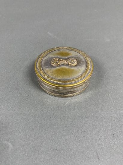 Christian Dior
Circular silver plated metal...