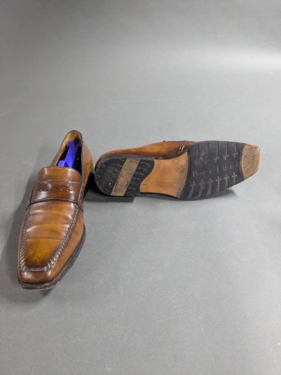 BERLUTI
Pair of men's leather shoes, size...