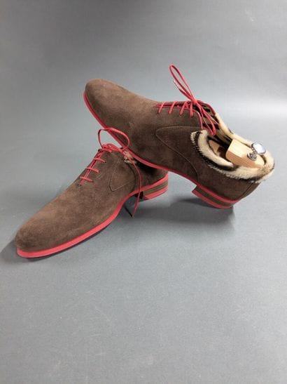 GERARD SENE
Pair of men's suede shoes, size...