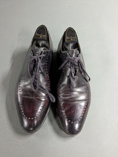 BERLUTI
Pair of men's leather shoes; the...