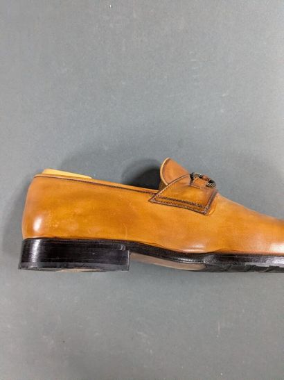 BERLUTI
Pair of men's leather loafers, size...