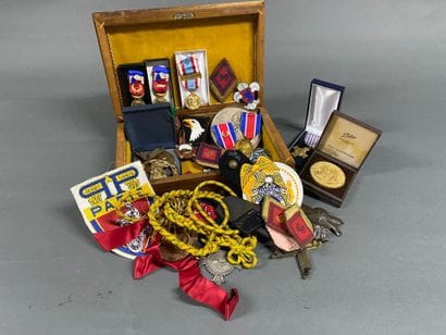 Collection of civilian and military medals,...