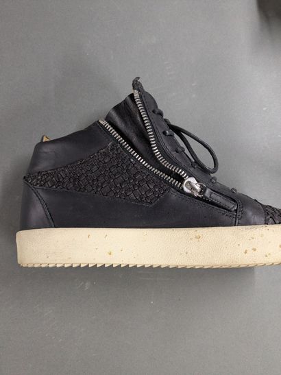GIUSEPPE ZANOTTI 
Two pairs of men's leather...