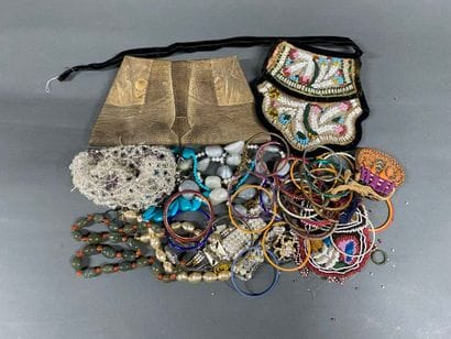 Fashion accessories, beaded clutches, bracelets,...
