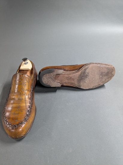 BERLUTI
Pair of men's leather shoes, size...