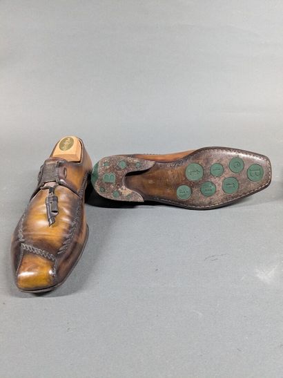 BERLUTI
Pair of men's leather shoes, size...