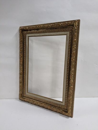 Set of two frames, one of which is a gilded...