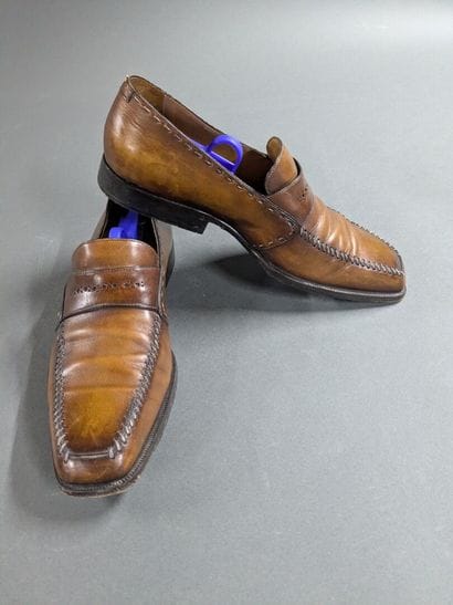 BERLUTI
Pair of men's leather shoes, size...