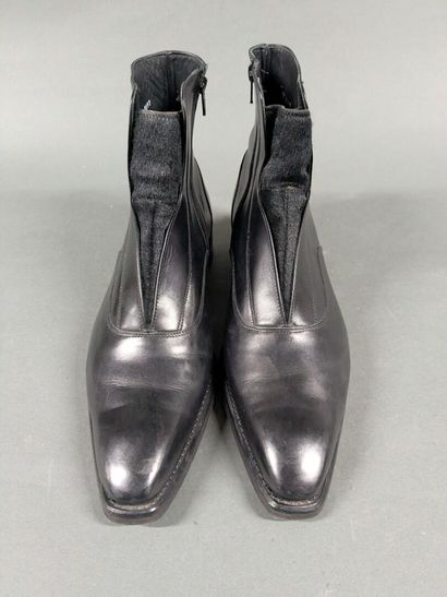 GERARD SENE
Pair of men's high-top leather...