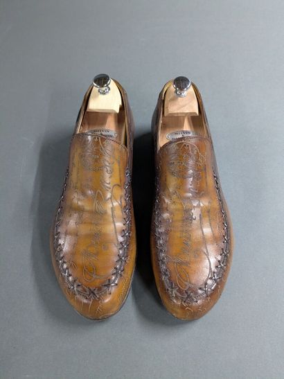 BERLUTI
Pair of men's leather shoes, size...