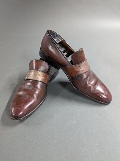 BERLUTI
Pair of men's leather shoes, size...