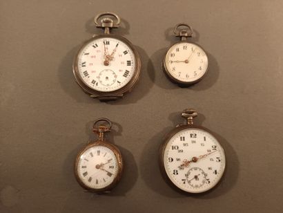 Lot includes: 
-Two 800‰ fine silver pocket...