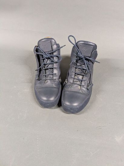 GIUSEPPE ZANOTTI 
Two pairs of men's leather...