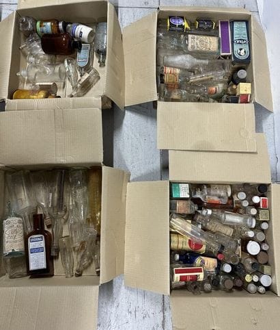 Medical supply set consisting of a large...