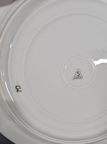 Sèvres 
Set of nine dinner plates and one...