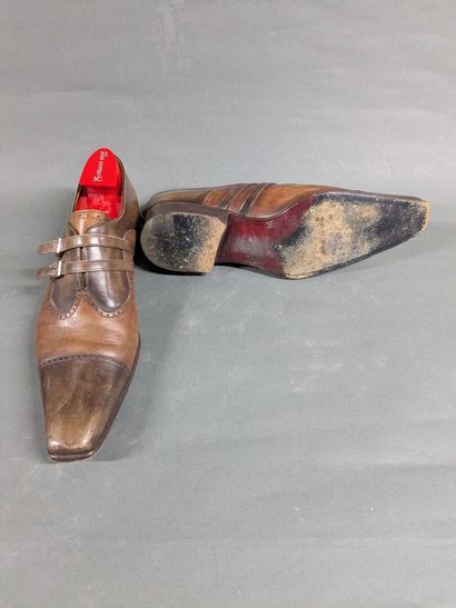 GERARD SENE
Two pairs of men's leather shoes,...