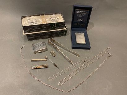 Silver and silver-plated metal lot, including:...