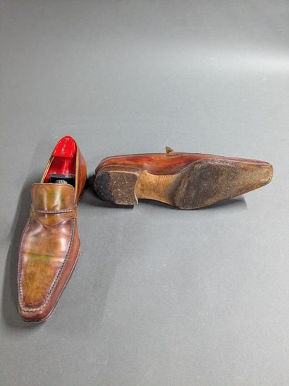 GERARD SENE
Two pairs of men's leather shoes,...