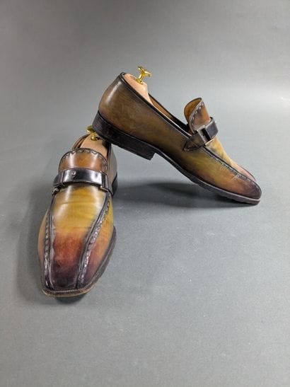 BERLUTI
Pair of men's leather shoes, size...