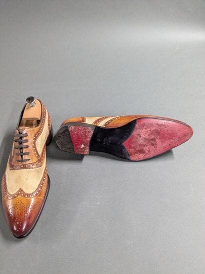 GERARD SENE
Two pairs of men's leather shoes,...