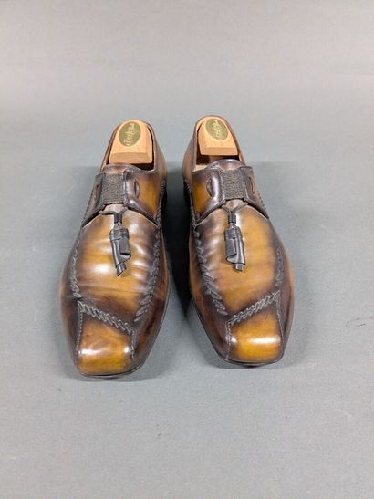 BERLUTI
Pair of men's leather shoes, size...