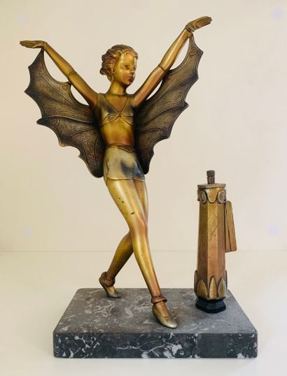 Charming pyrogen with motif of a woman with...