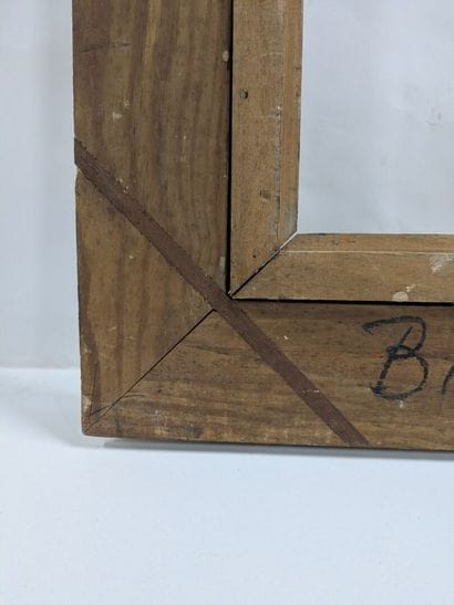 Carved wooden frame with Bérain decoration...