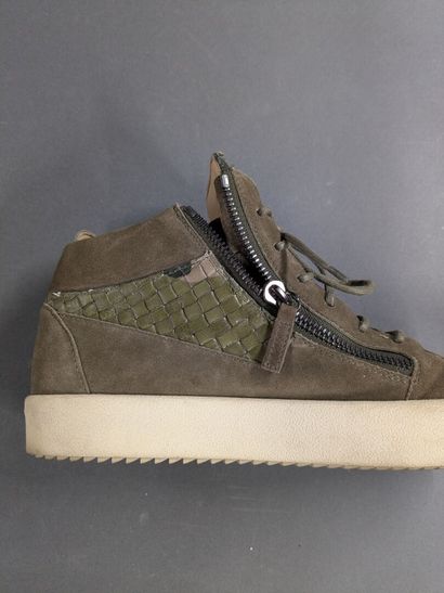 GIUSEPPE ZANOTTI 
Two pairs of men's leather...