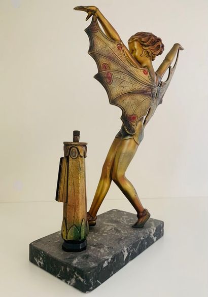 Charming pyrogen with motif of a woman with...