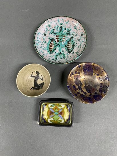 Lots of earthenware and bisque pieces, such...