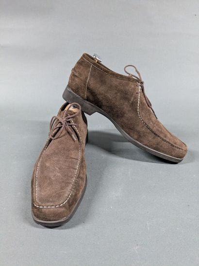 J.M. WESTON 
Pair of men's suede shoes, size...