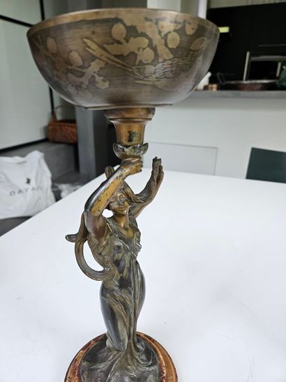 Emile BRUCHON (1806–1895)
Dancer with a Cup
Bronze...
