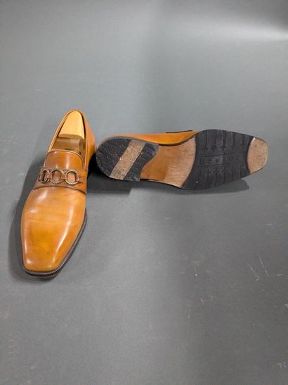 BERLUTI
Pair of men's leather loafers, size...