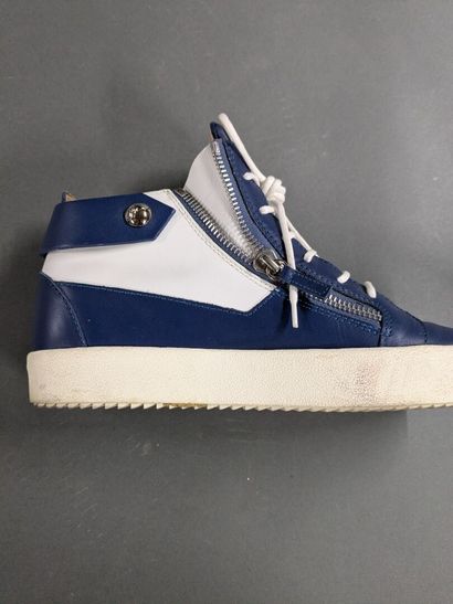 GIUSEPPE ZANOTTI 
Two pairs of men's leather...