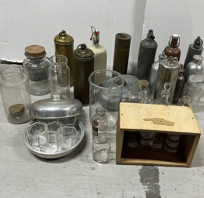 Set of glassware including Duralex glasses,...