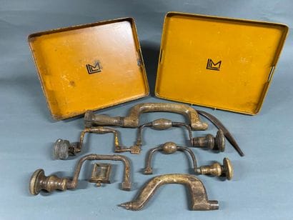 Tool Set
Included are 
Two orange trays monogrammed...